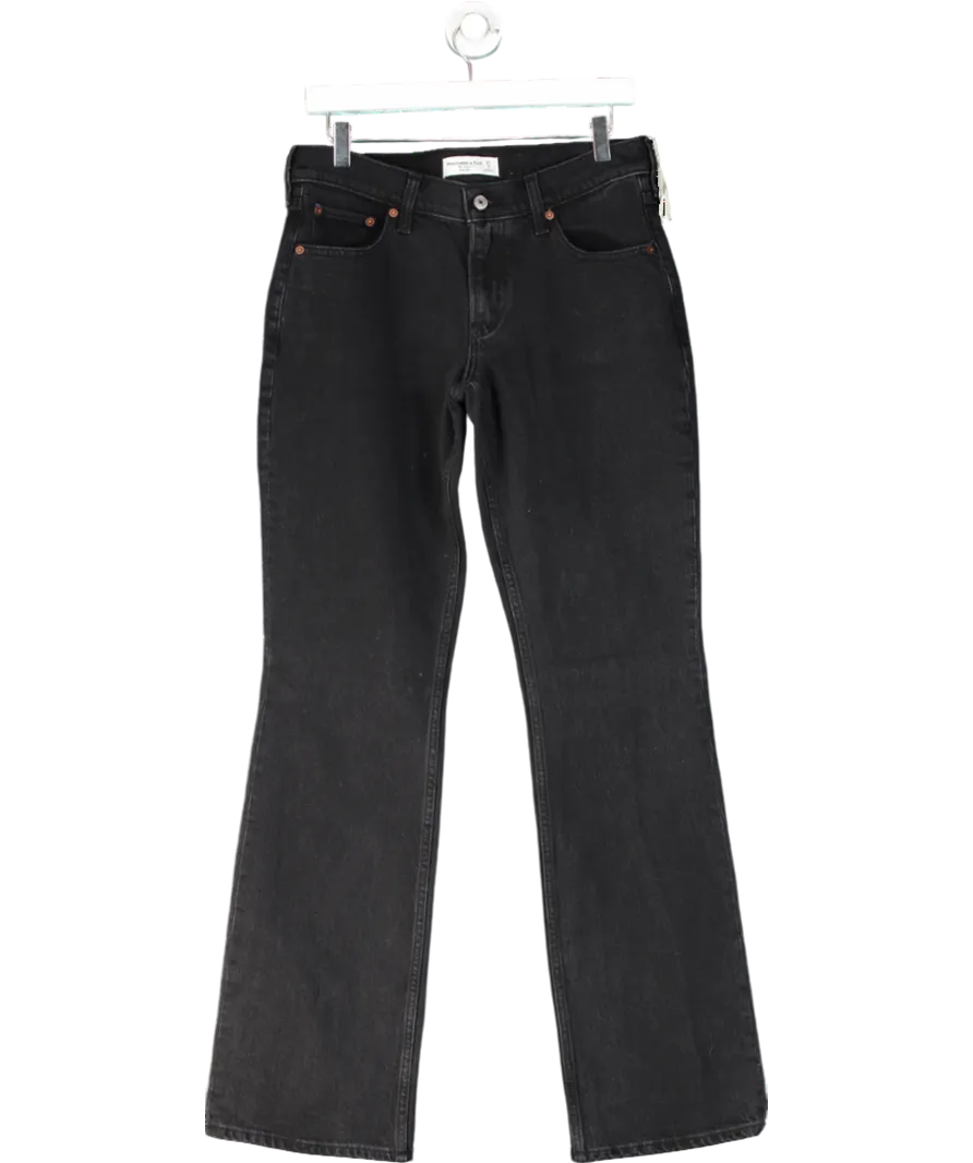 Abercrombie & Fitch Black Low Rise Boot Jeans - Long Length W27