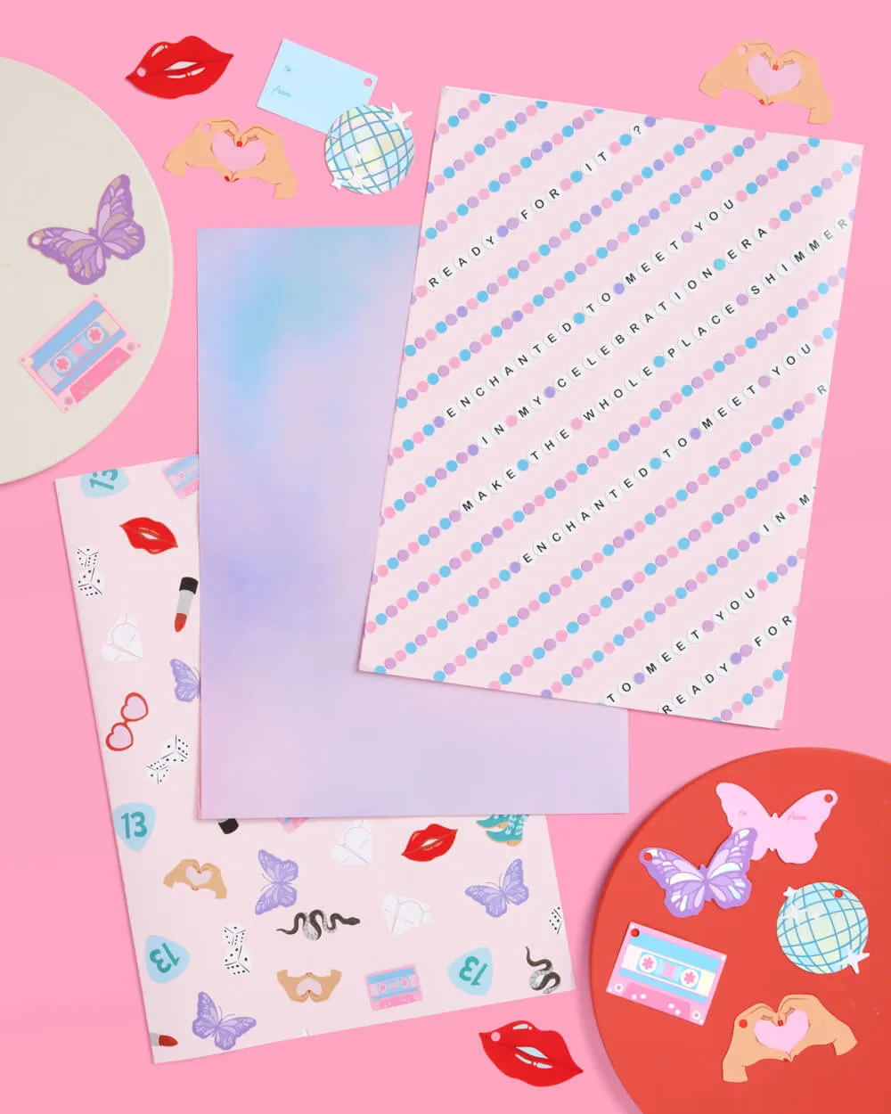 Gifting Era Wrapping Paper - 12 sheets   16 tags