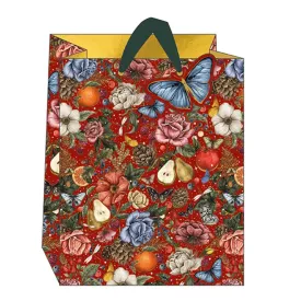 Large Fruit and Flower Christmas Gift Bag