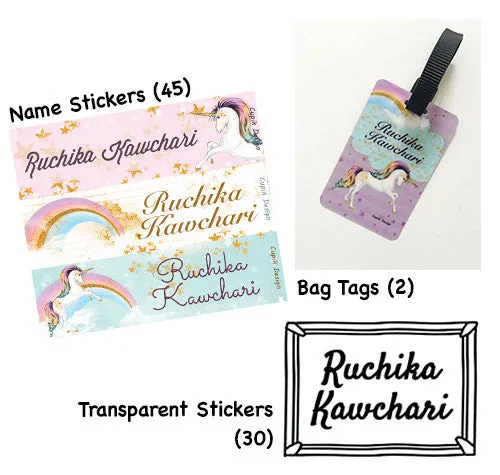 Personalised Mini Back To School Hamper - Unicorn
