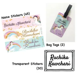 Personalised Mini Back To School Hamper - Unicorn