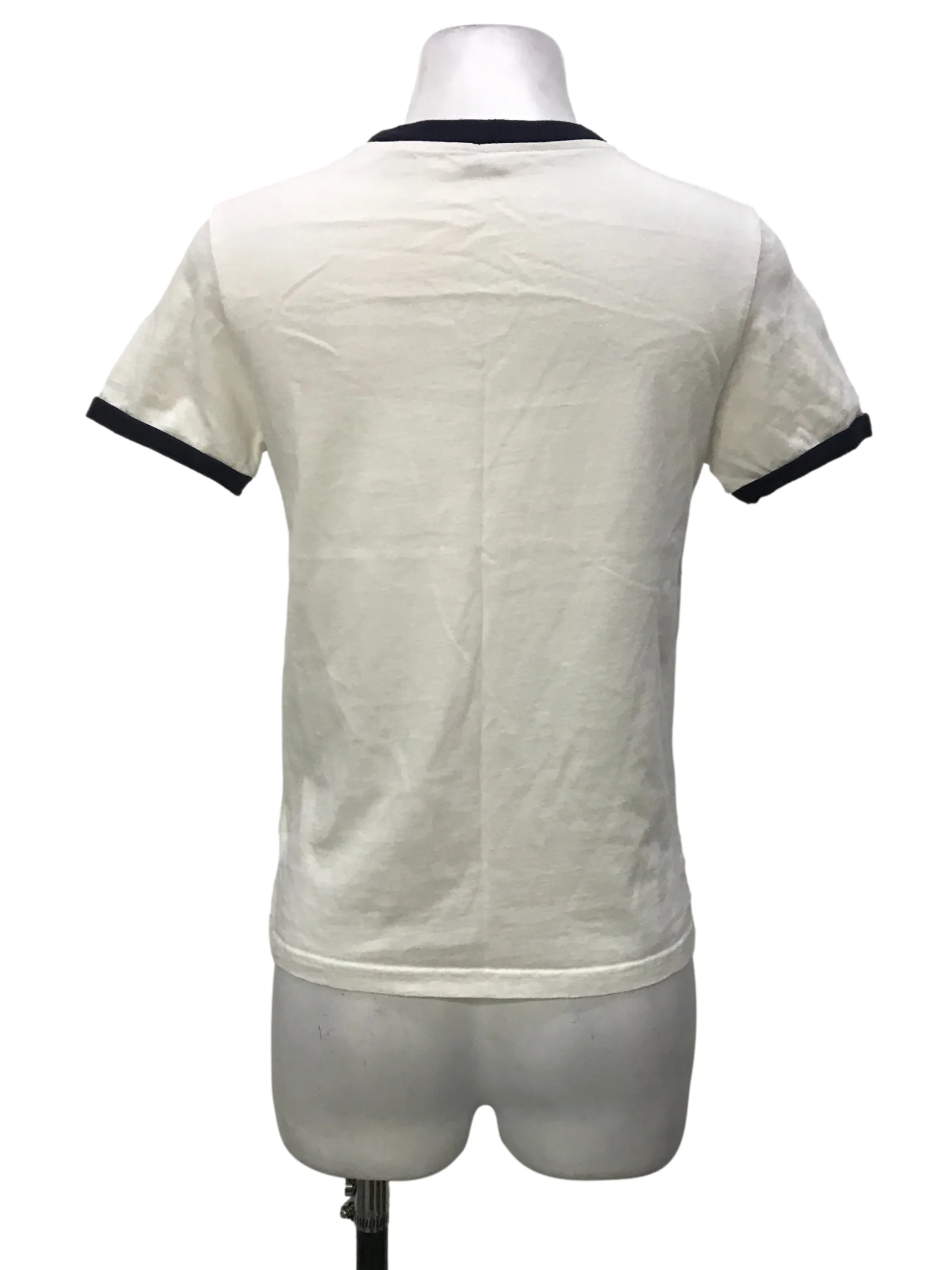 White Brand Name T-Shirt